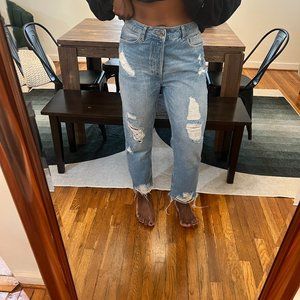 Zara - Distressed Mom Jean